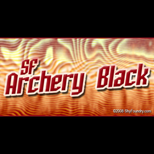 SF Archery Black Outline font